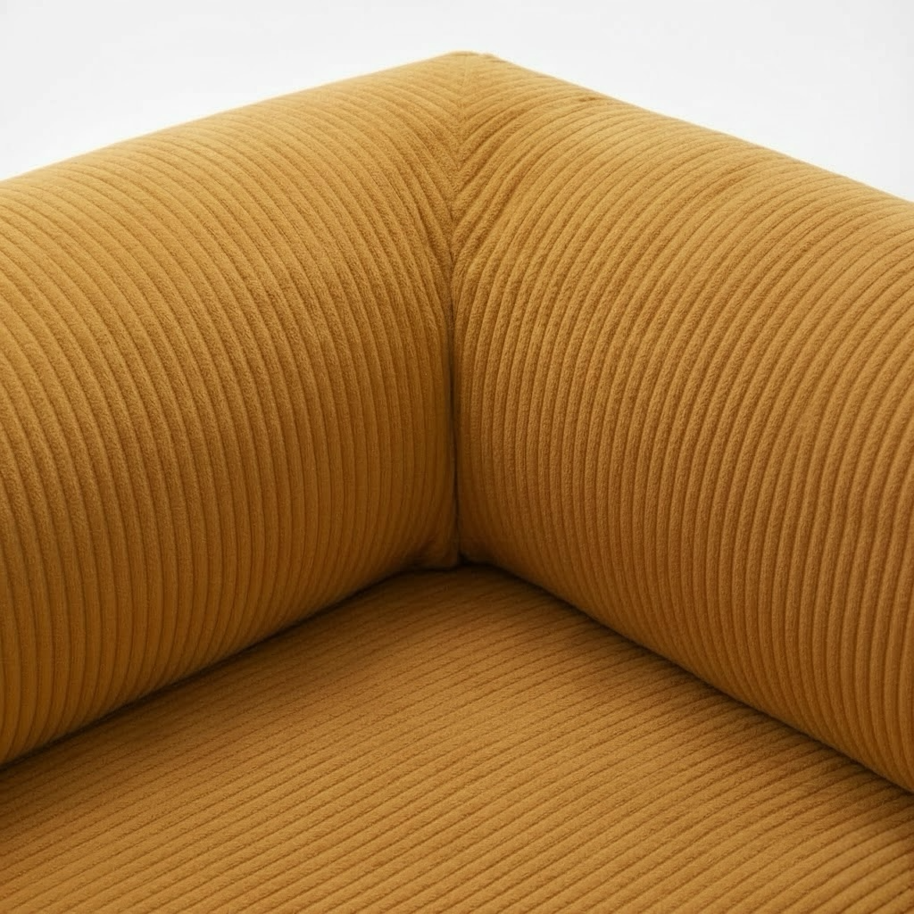 CANAPÉ-LIT MODERNE HELYOS  MOUTARDE