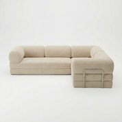 CANAPÉ-LIT MODERNE HELYOS MAX BEIGE CASSÉ