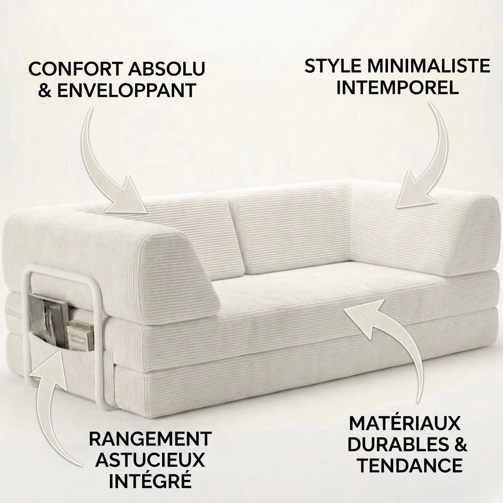 HELYOS BLUE SOFA BED