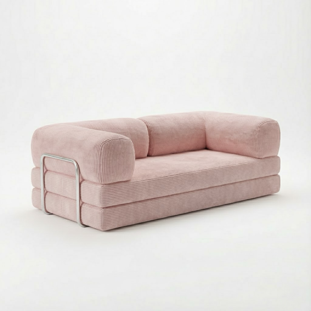 HELYOS PINK SOFA BED