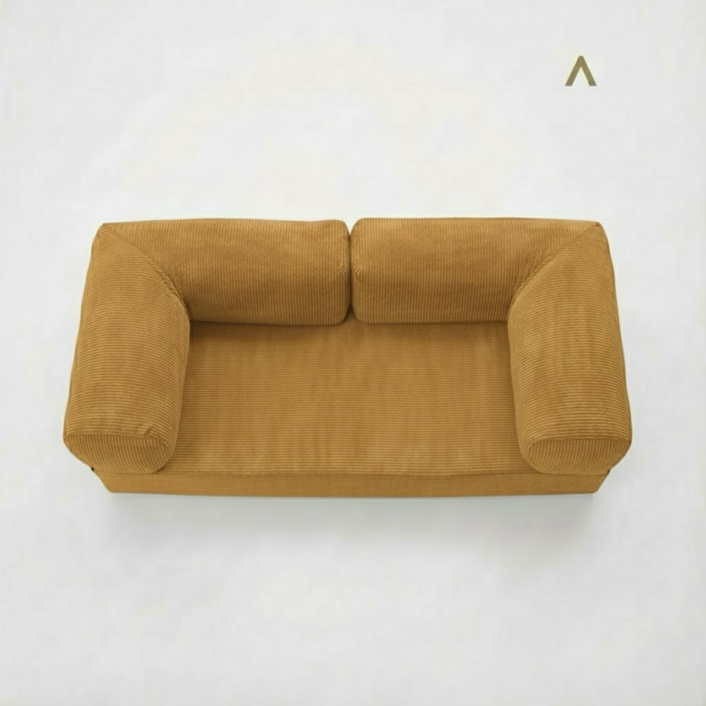 CANAPÉ-LIT MODERNE HELYOS  MOUTARDE
