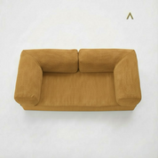 CANAPÉ-LIT MODERNE HELYOS  MOUTARDE