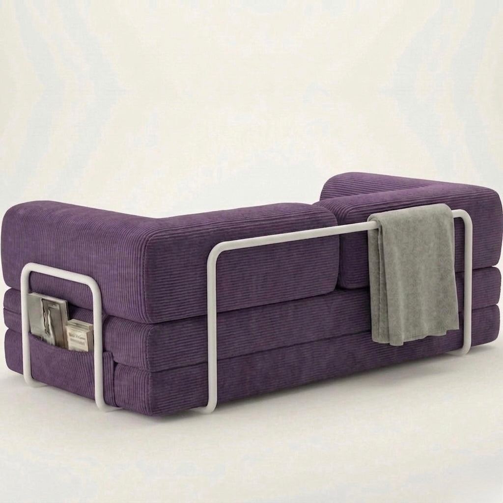 DIVANO LETTO MODERNO HELYOS MIRTILLO