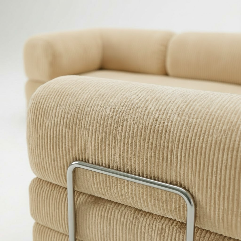 CANAPÉ-LIT MODERNE HELYOS MAX BEIGE CASSÉ