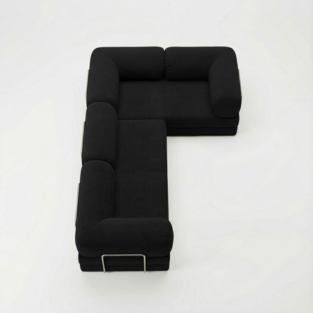 CANAPÉ-LIT MODERNE  HELYOS MAX ÉBÈNE