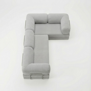 CANAPÉ-LIT MODERNE HELYOS MAX NUAGE GRIS