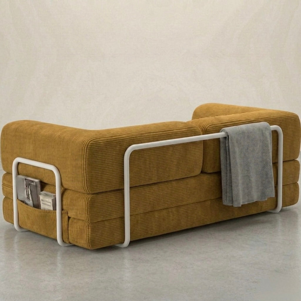 HELYOS SUN MUSTARD SOFA BED