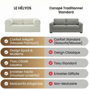 CANAPÉ-LIT MODERNE HELYOS ASTRAL