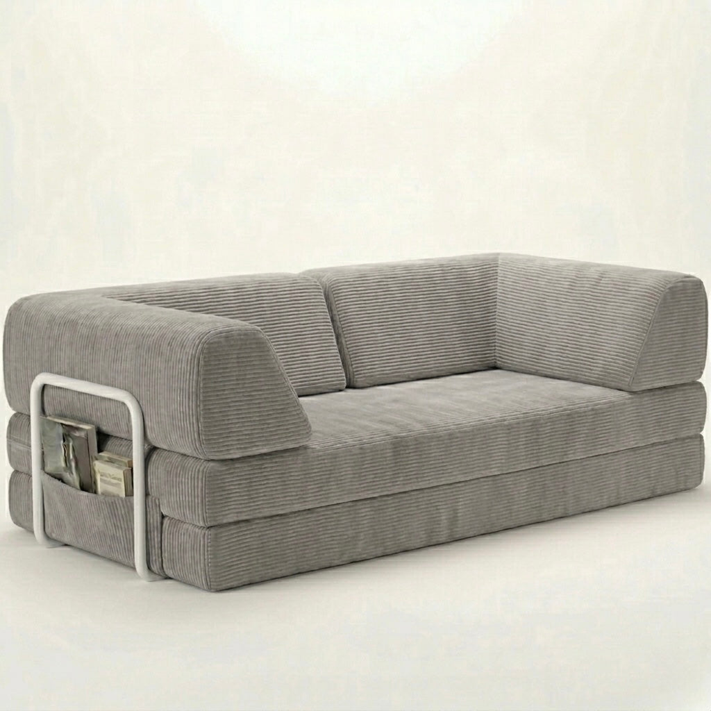 DIVANO LETTO MODERNO HELYOS NUVOLA GRIGIO