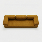 CANAPÉ-LIT MODERNE MOUTARDE MAX PLUS