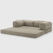 CANAPÉ - LIT HELYOS BEIGE CASSÉ - Asterina