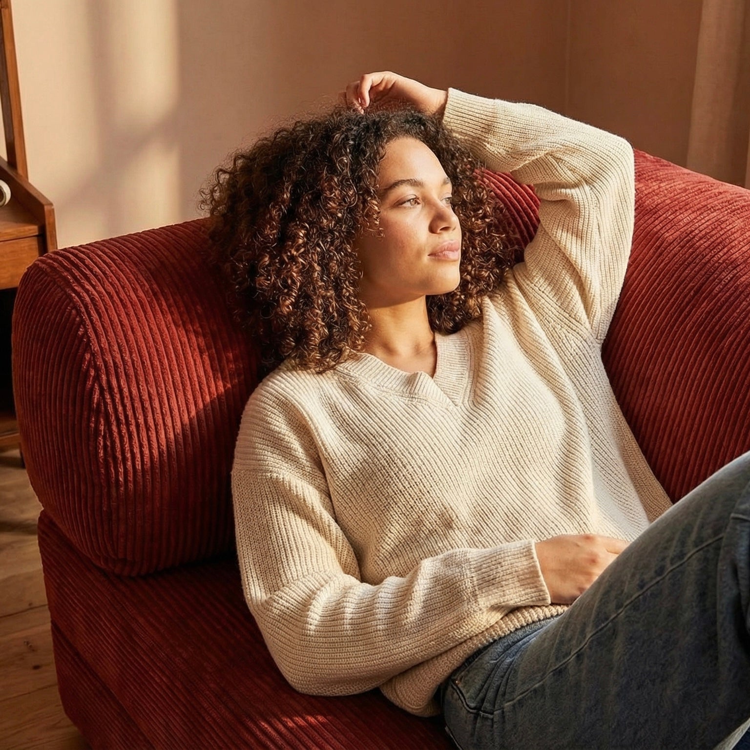 CANAPÉ - LIT HELYOS FRAMBOISE - Asterina