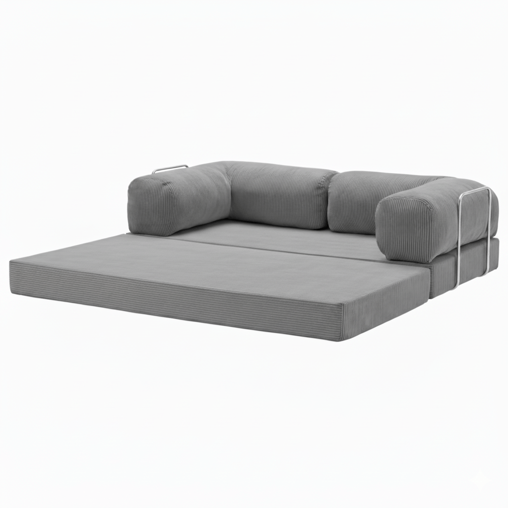CANAPÉ - LIT HELYOS NUAGE GRIS - Asterina
